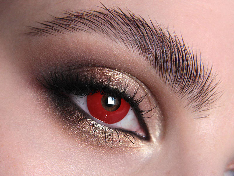 Red contact lenses