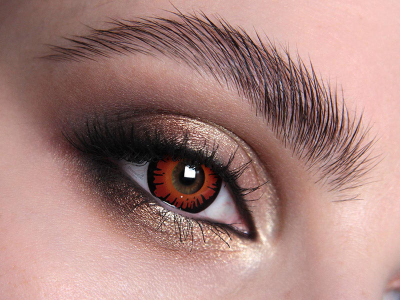 red contact lenses