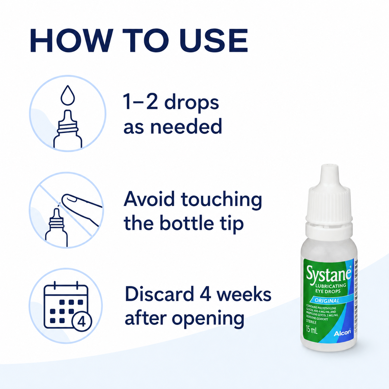 Systane Original Lubricating Eye Drops 15mL with box
