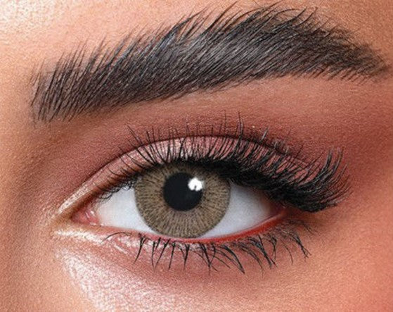 Bella - Matt Olive Coloured Contact Lenses