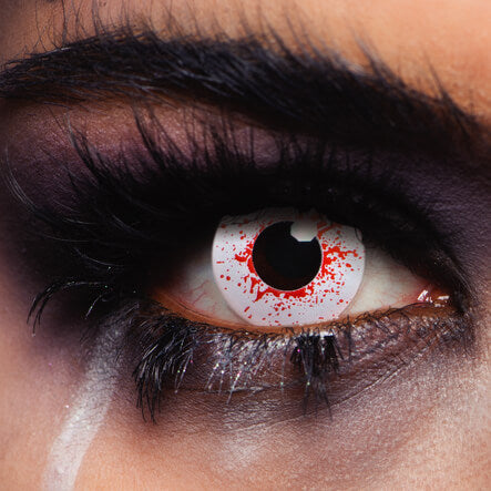 Bloodshot Drops Halloween Contact Lenses