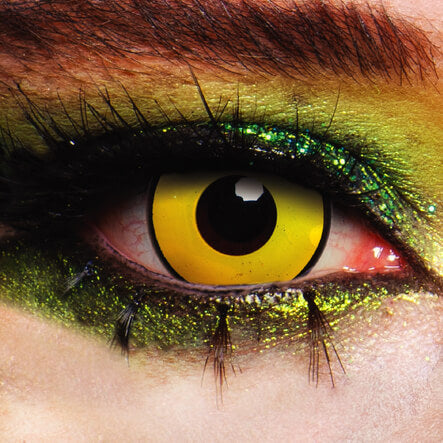 Mal Chick Yellow Halloween Contact Lenses