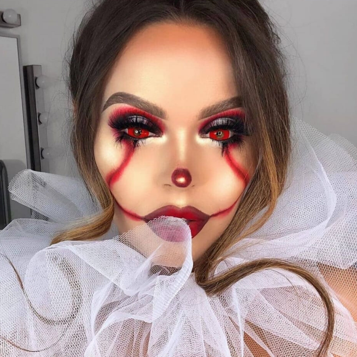 Mini Sclera Red 17mm Halloween Contact Lenses