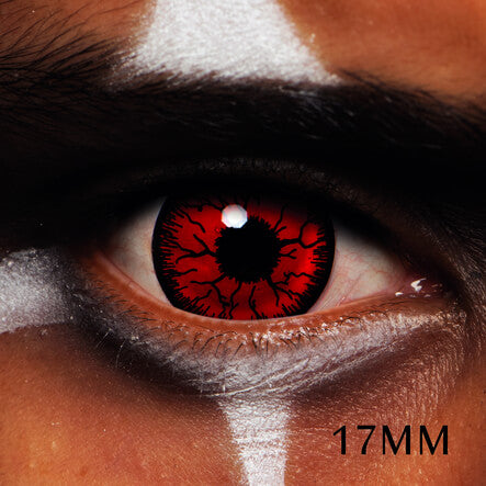 Mini Sclera Red Rage 17mm Halloween Contact Lenses