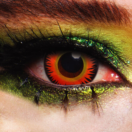 Orange Werewolf Halloween Contact Lenses