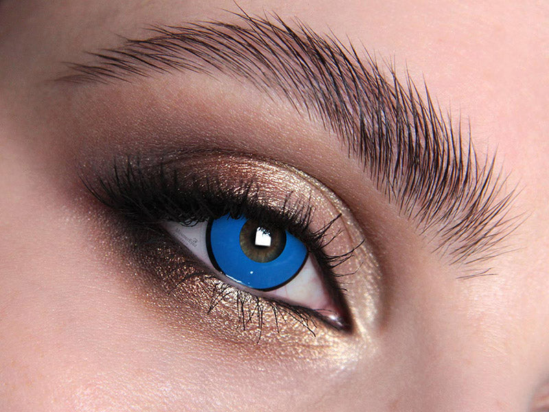 Billy Boy Blue UV Halloween Contact Lenses