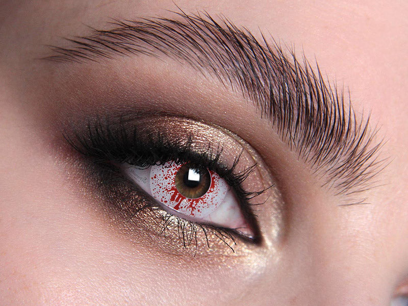 Bloodshot Drops Halloween Contact Lenses