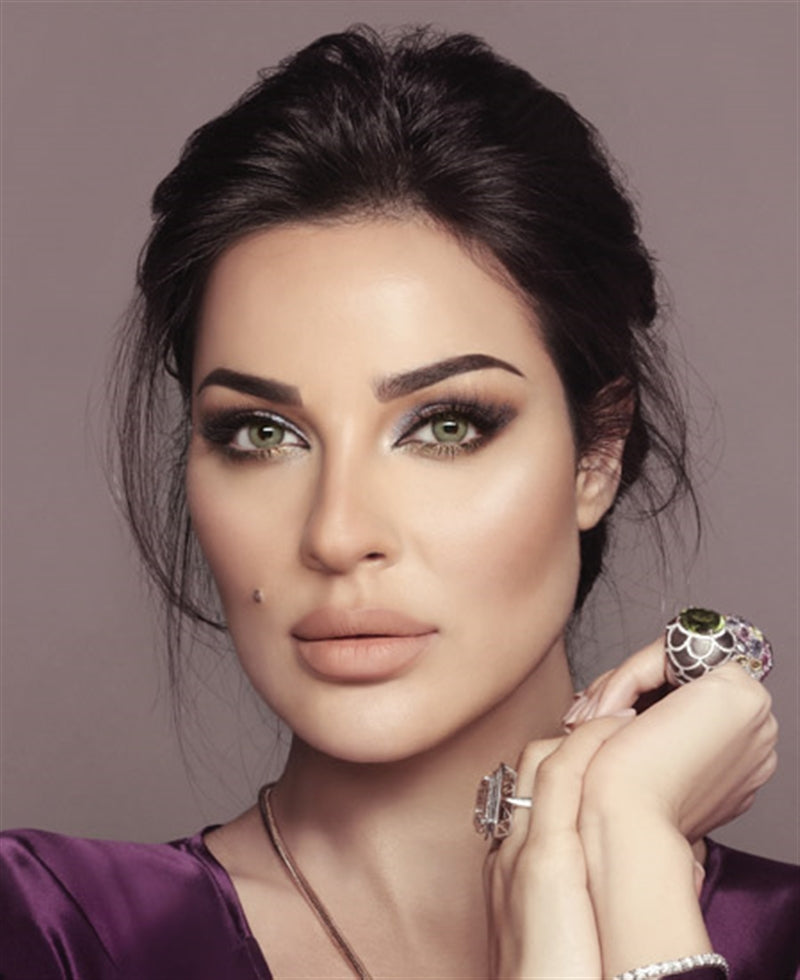 Bella - Gray Olive Coloured Contact Lenses